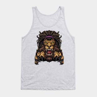 Lion with Dreadlocks Tank Top